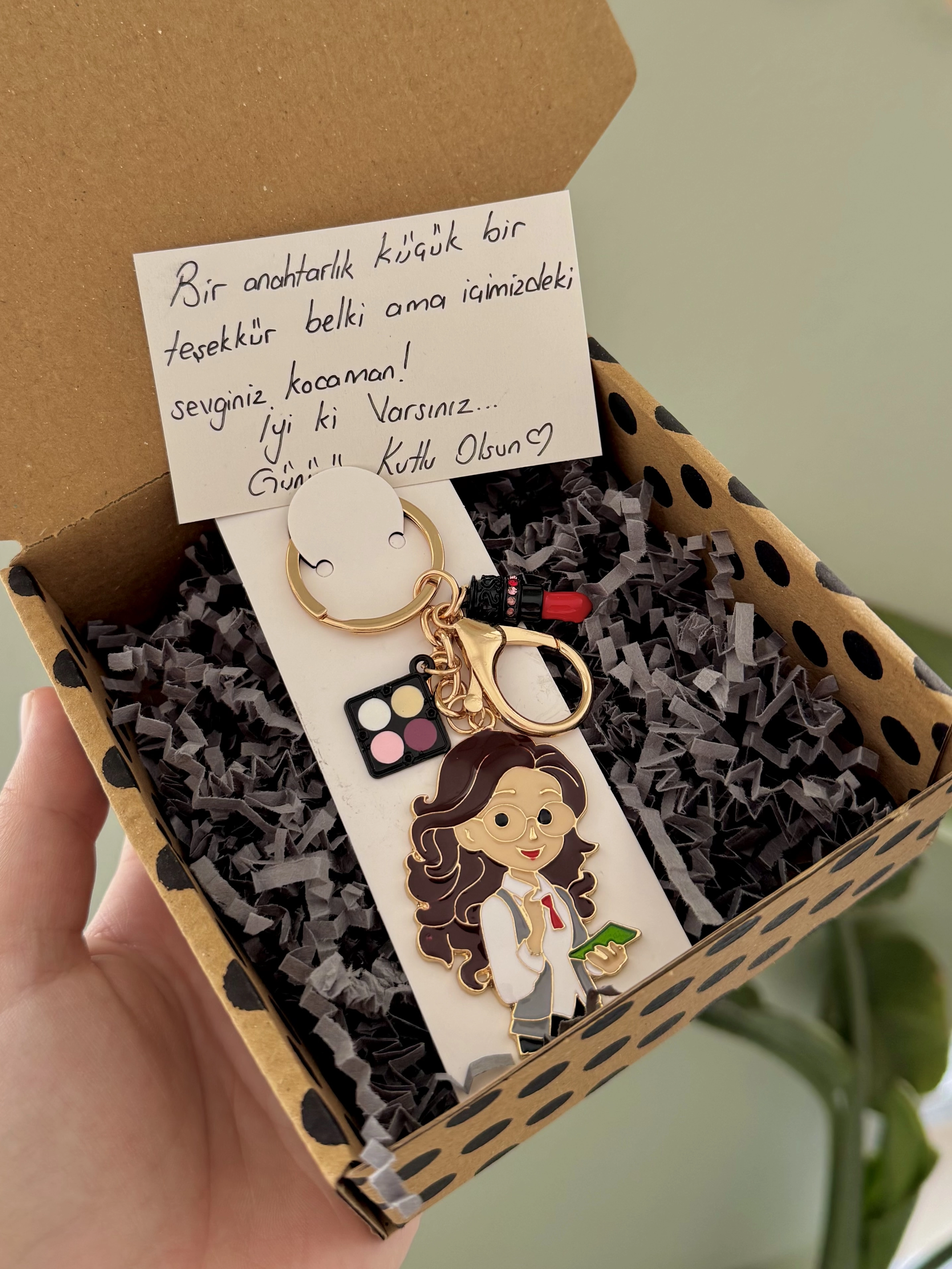 Süslü Öğretmen Anahtarlık